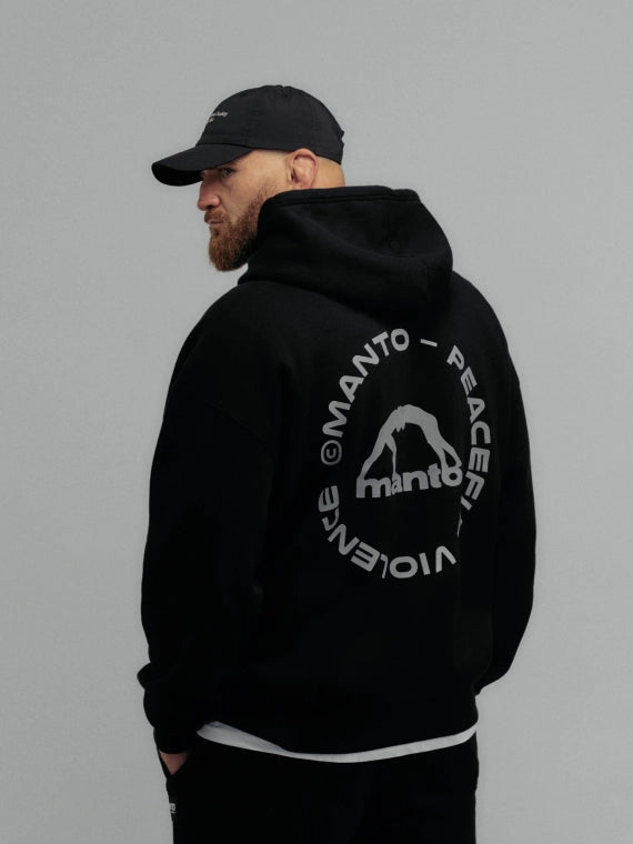 ХУДІ MANTO LABEL 25 OVERSIZE ЧОРНЕ