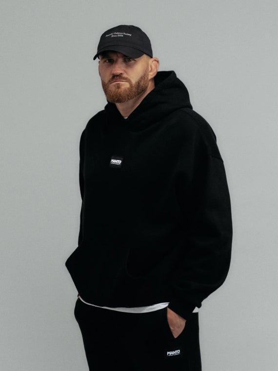 ХУДІ MANTO LABEL 25 OVERSIZE ЧОРНЕ
