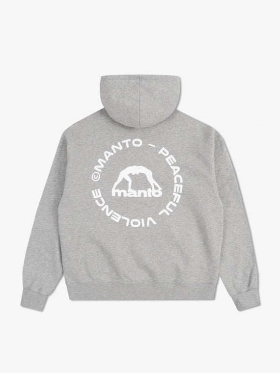 ХУДІ MANTO LABEL 25 OVERSIZE СІРЕ