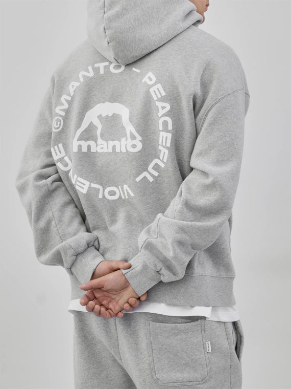 ХУДІ MANTO LABEL 25 OVERSIZE СІРЕ