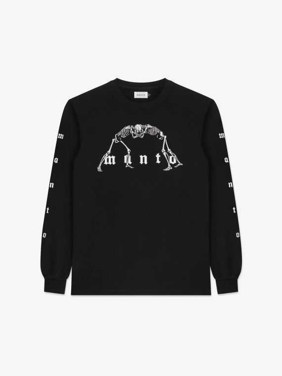 ЛОНГСЛІВ MANTO BONES ЧОРНИЙ