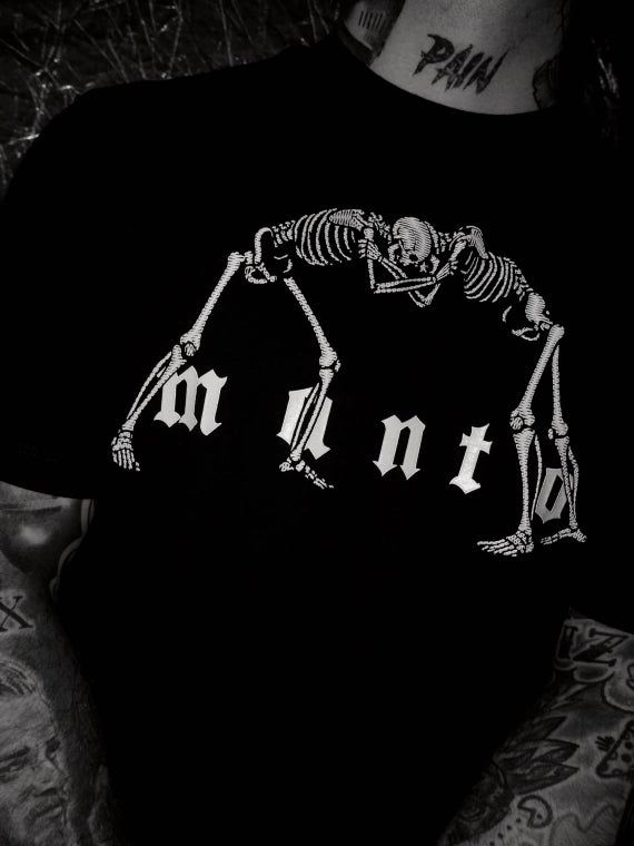 ФУТБОЛКА MANTO BONES ЧОРНА