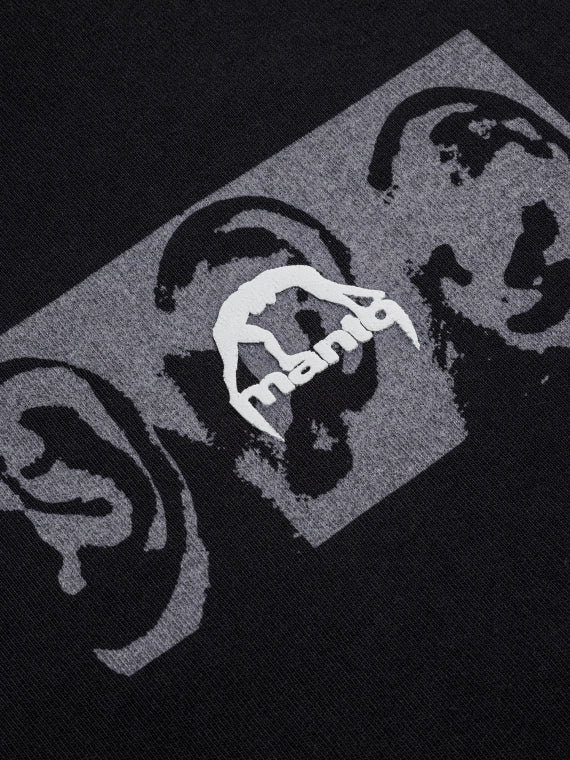 ФУТБОЛКА MANTO REDZA PEACE OVERSIZE ЧОРНА