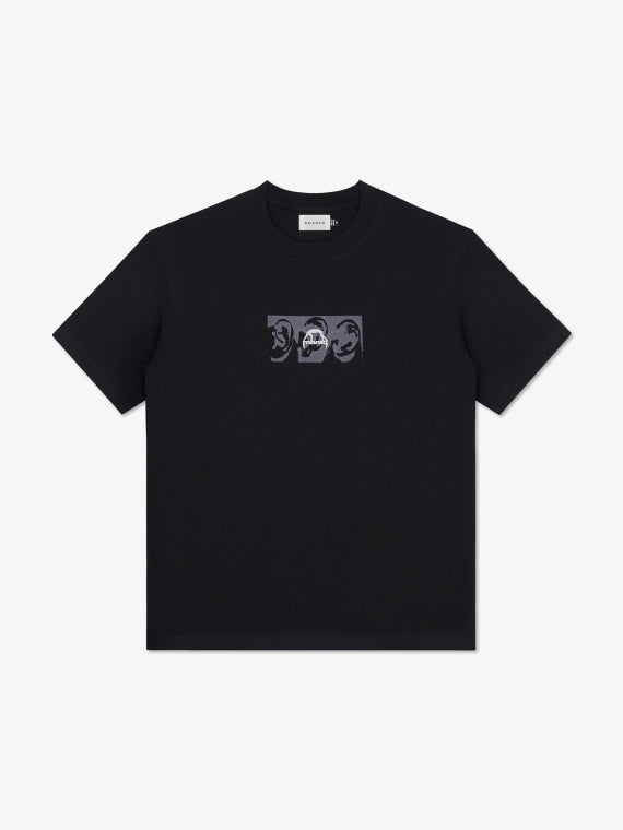 ФУТБОЛКА MANTO REDZA PEACE OVERSIZE ЧОРНА