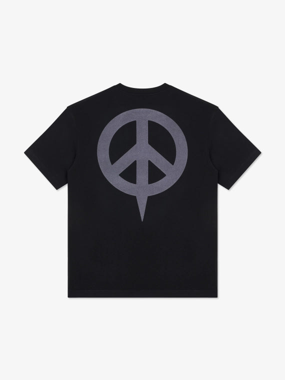 ФУТБОЛКА MANTO REDZA PEACE OVERSIZE ЧОРНА